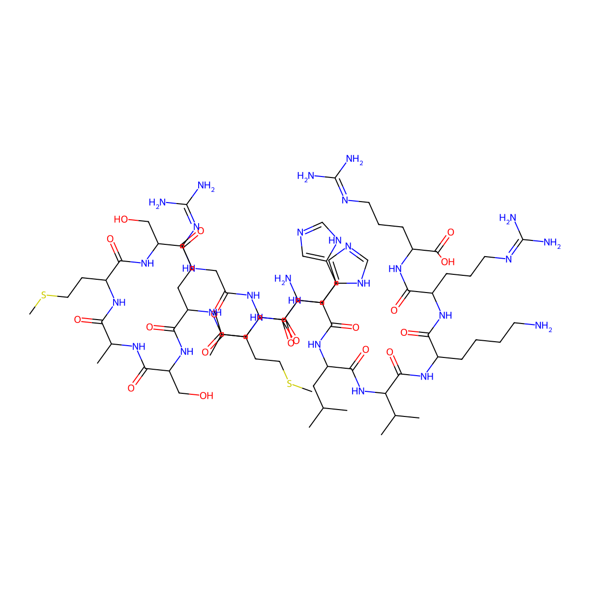 SAMS Peptide molecular structure, CAS 125911-68-4