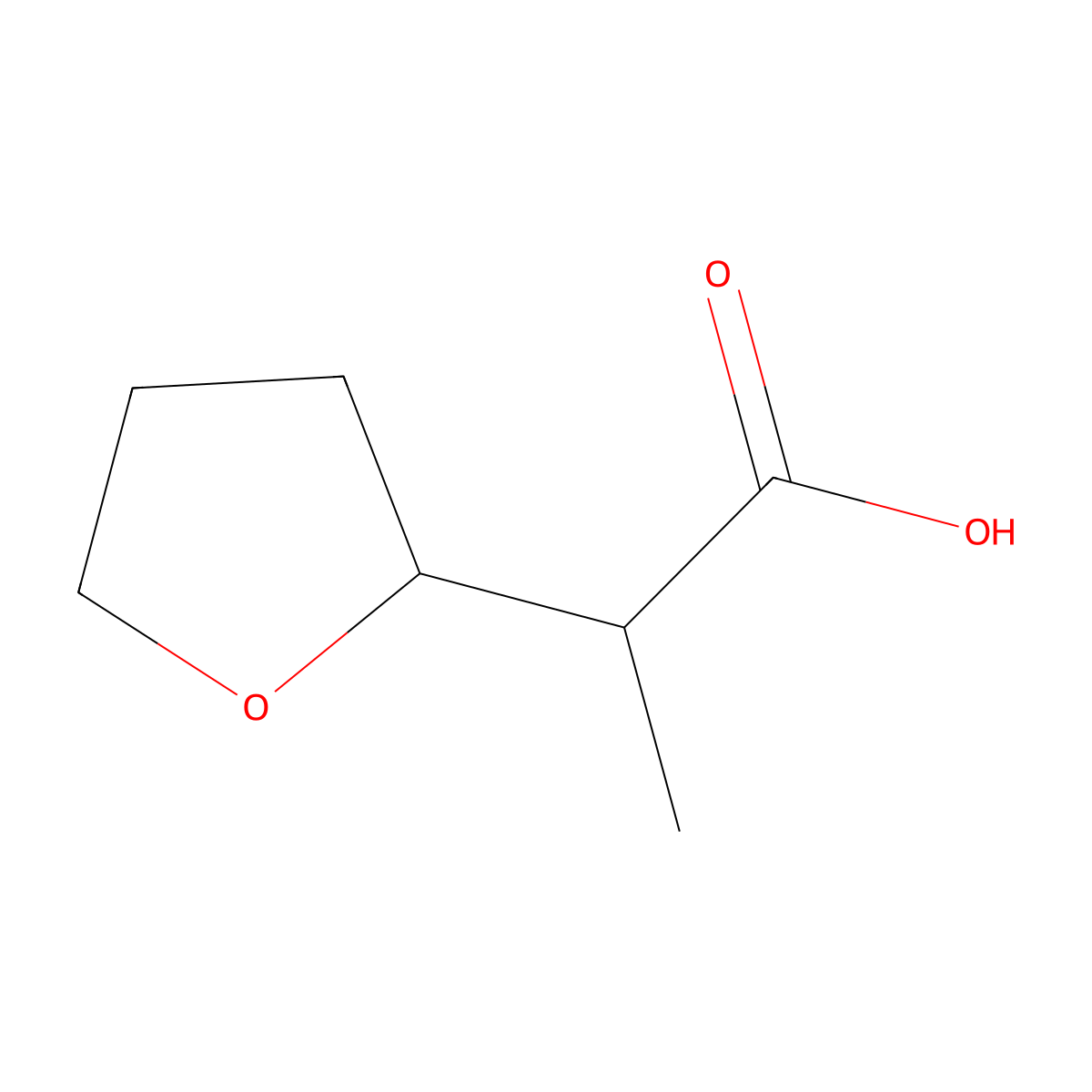 Tetrahydro-alpha-methyl-2-furanacetic acid molecular structure, CAS 125911-69-5