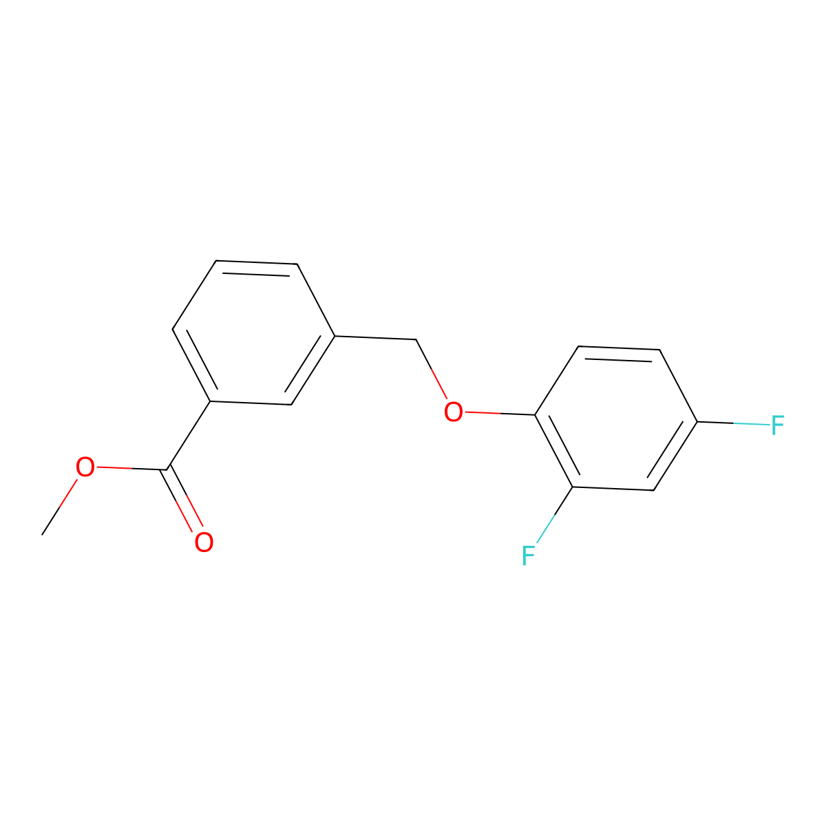 Methyl 3-[(2,4-difluorophenoxy)methyl]benzoate molecular structure, CAS 1259143-67-3