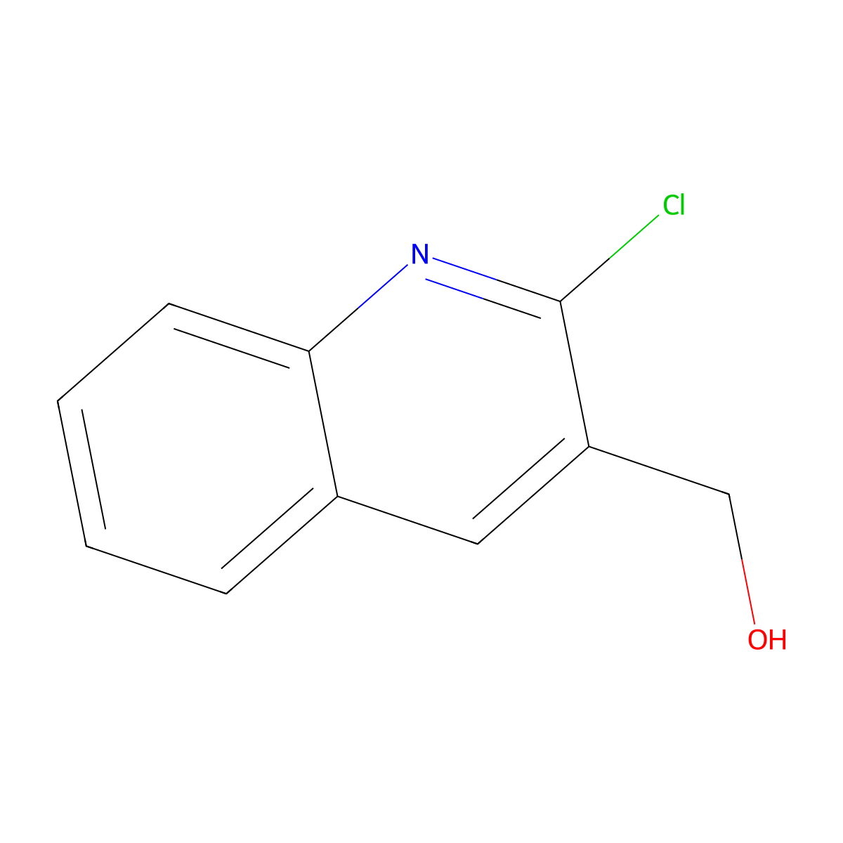 (2-Chloroquinolin-3-yl)methanol molecular structure, CAS 125917-60-4