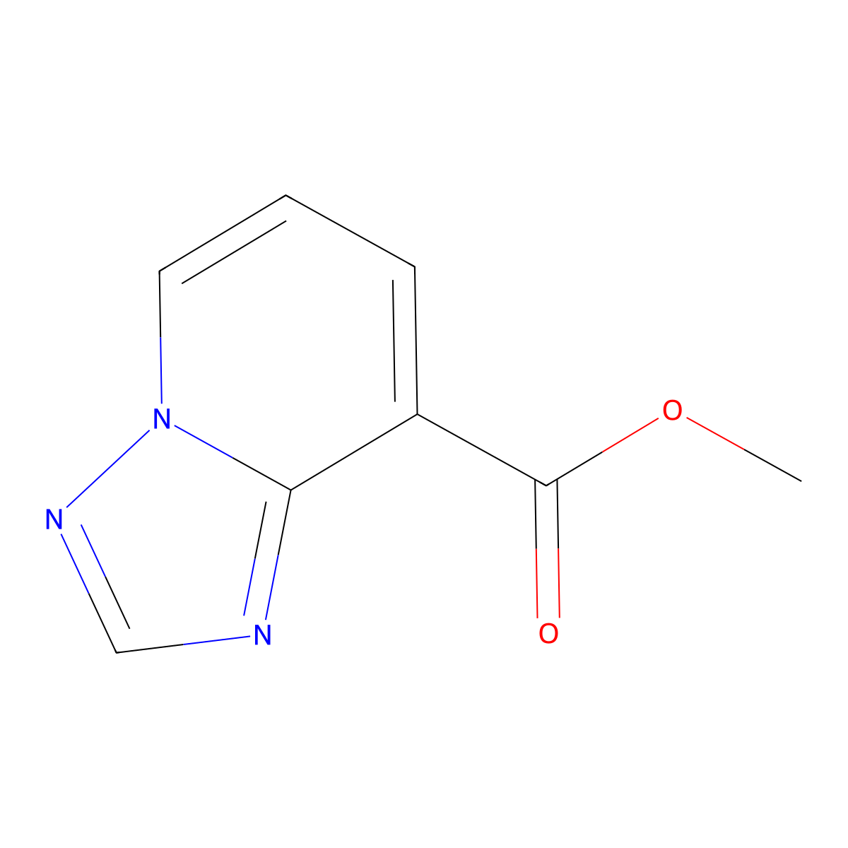 Methyl [1,2,4]triazolo[1,5-a]pyridine-8-carboxylate molecular structure, CAS 1259224-04-8
