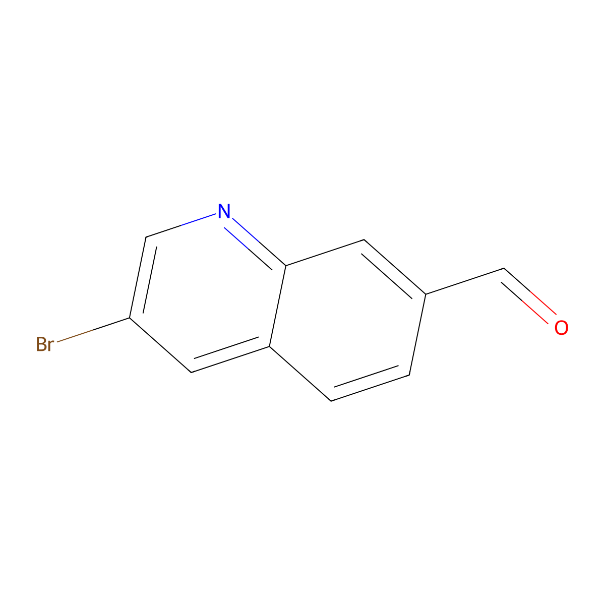 3-Bromoquinoline-7-carbaldehyde molecular structure, CAS 1259224-17-3