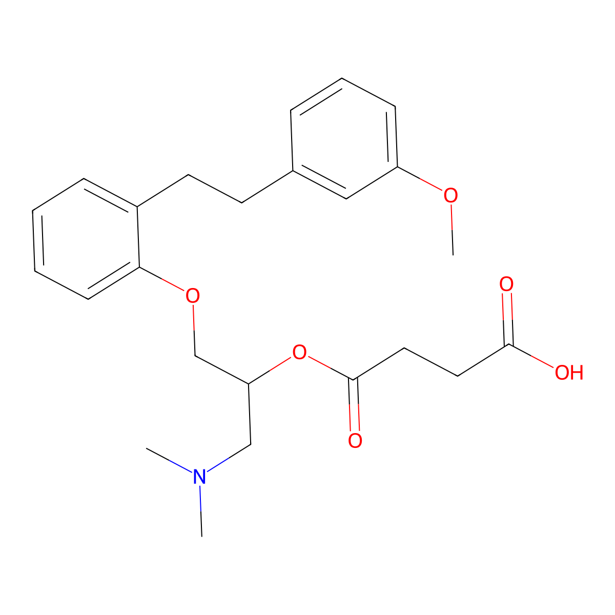 Sarpogrelate molecular structure, CAS 125926-17-2