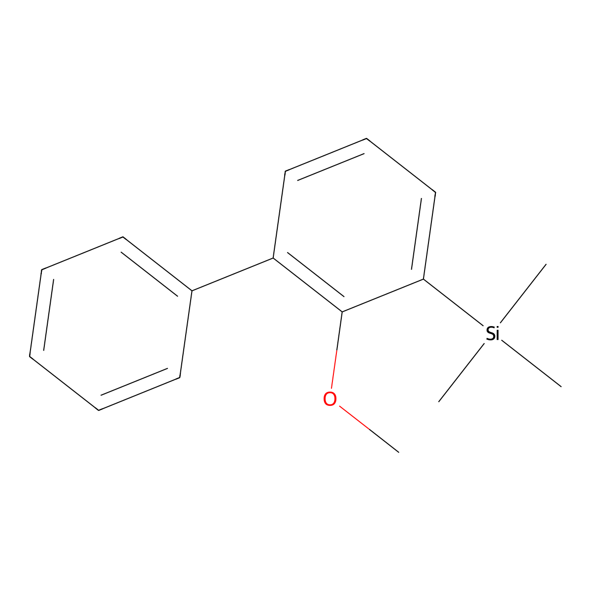 (2-Methoxy-[1,1'-biphenyl]-3-yl)trimethylsilane molecular structure, CAS 1259290-93-1