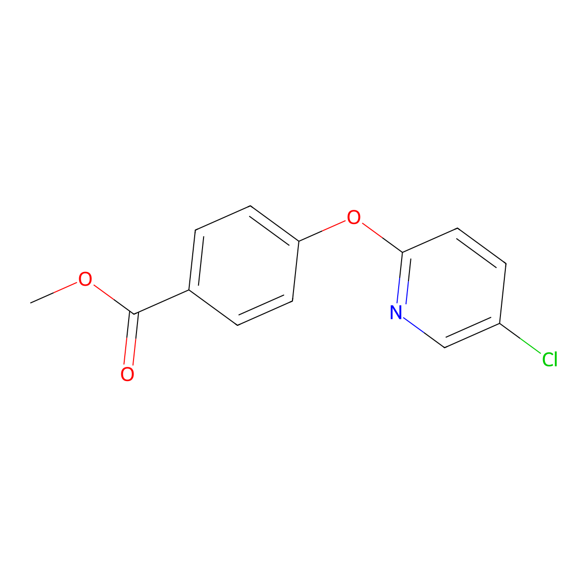 Methyl 4-[(5-chloropyridin-2-yl)oxy]benzoate molecular structure, CAS 1259323-85-7