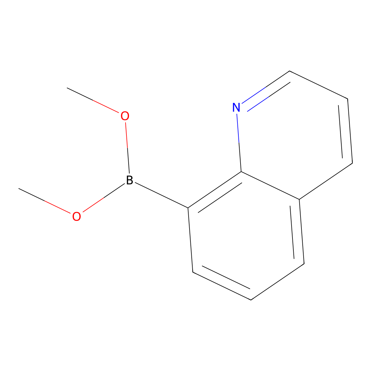 8-Quinolineboronic acid dimethyl ester molecular structure, CAS 1259393-04-8