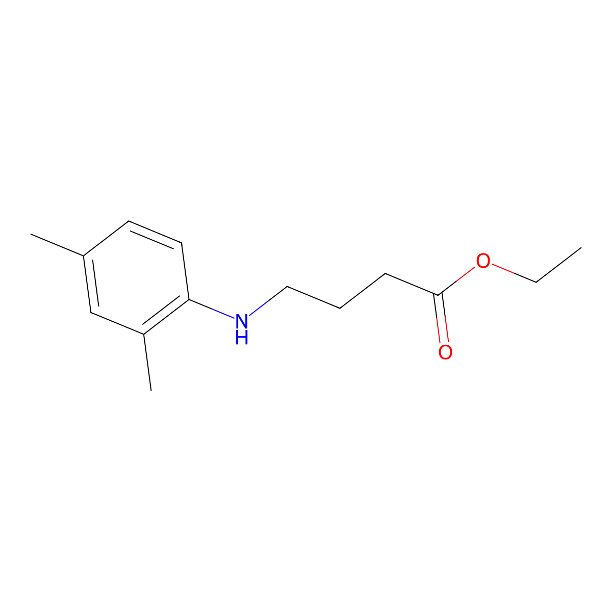 Butanoic acid, 4-((2,4-dimethylphenyl)amino)-, ethyl ester molecular structure, CAS 1259393-29-7