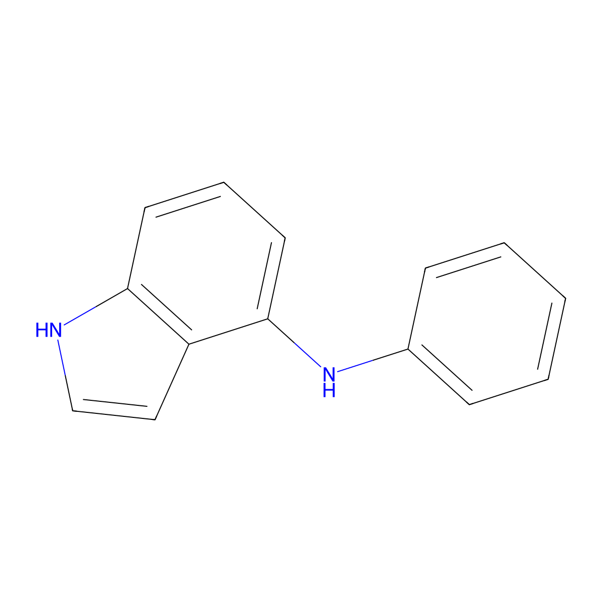 N-phenyl-1H-indol-4-amine molecular structure, CAS 1259448-20-8