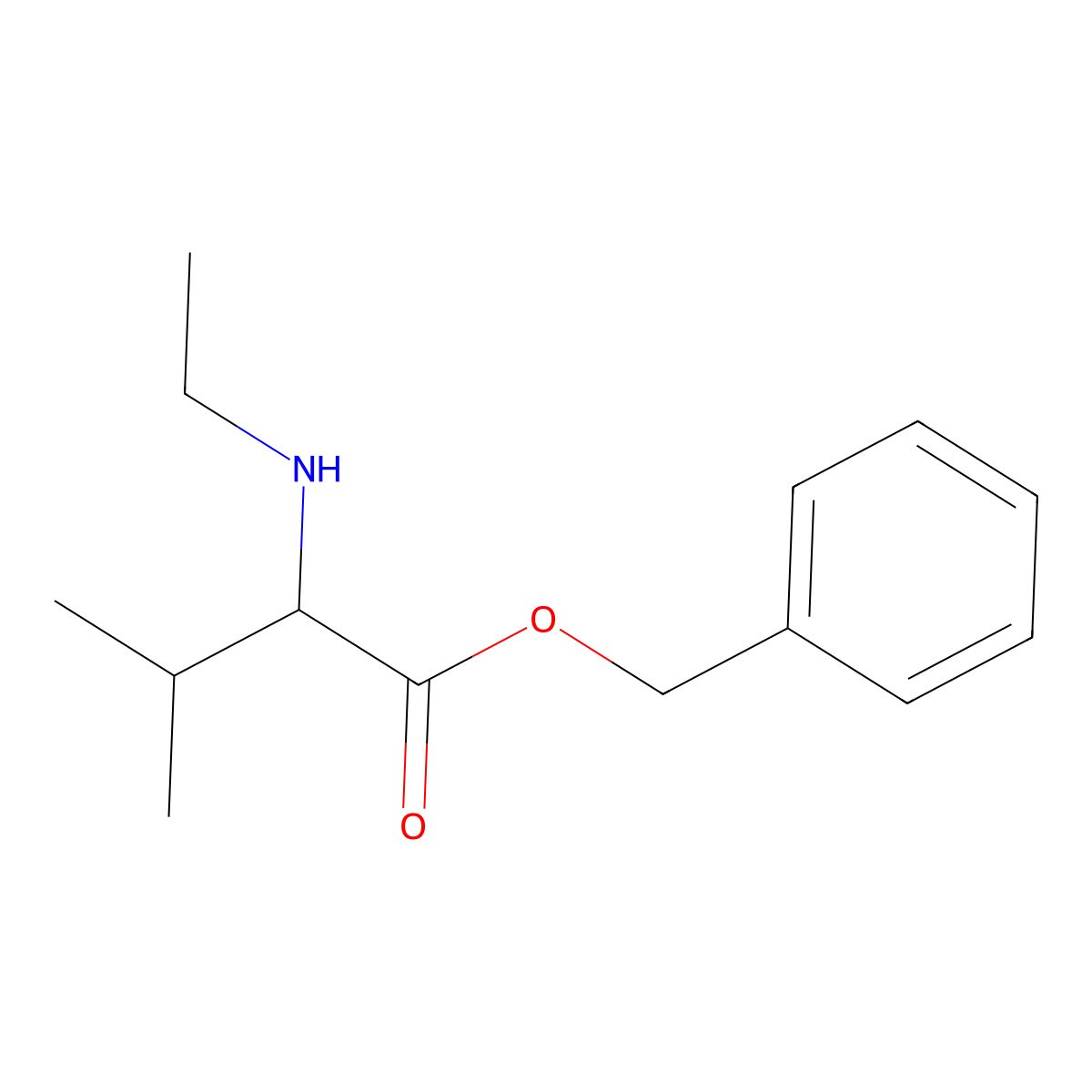 L-Valine, N-ethyl-, phenylmethyl ester molecular structure, CAS 1259474-30-0