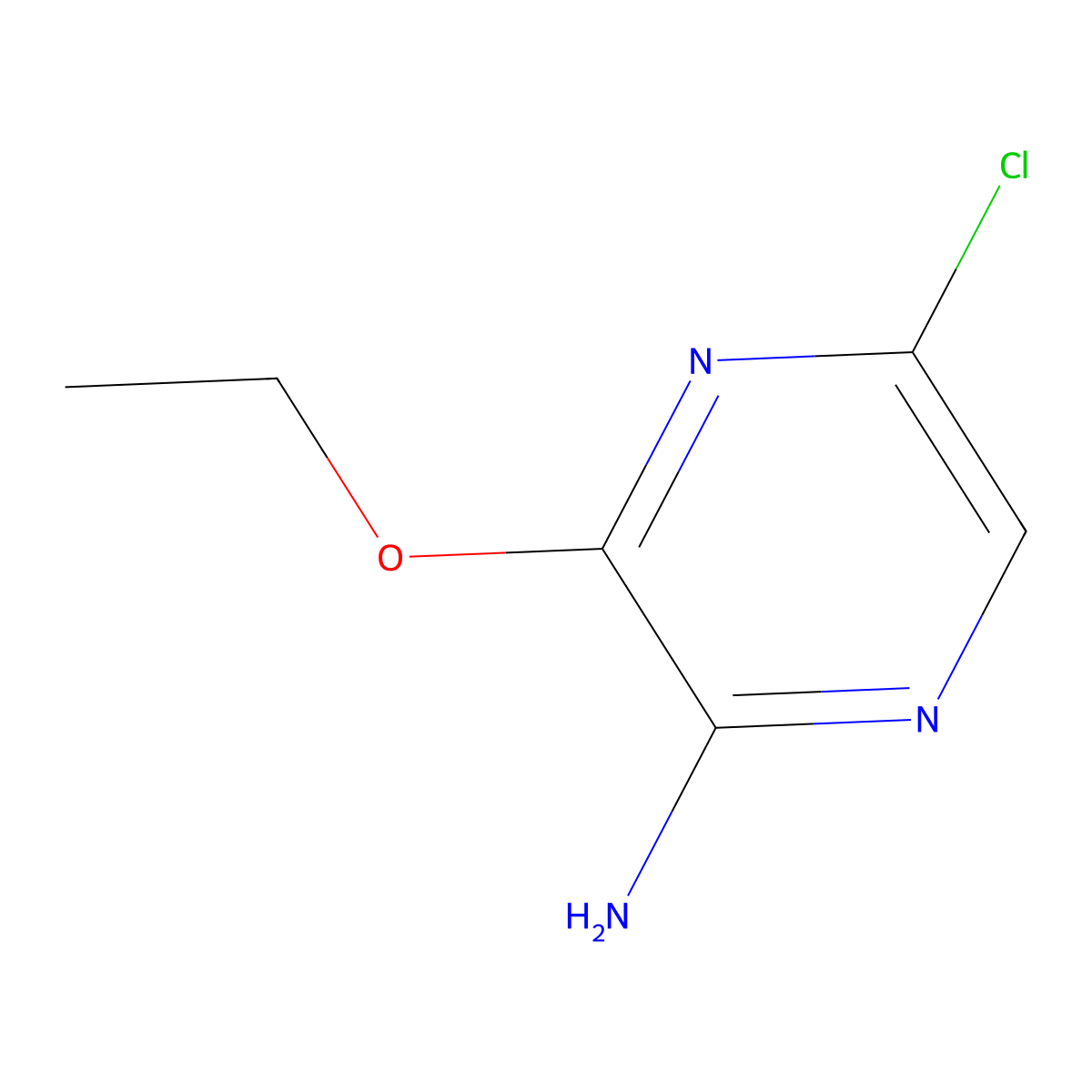 5-Chloro-3-ethoxypyrazin-2-amine molecular structure, CAS 1259478-70-0