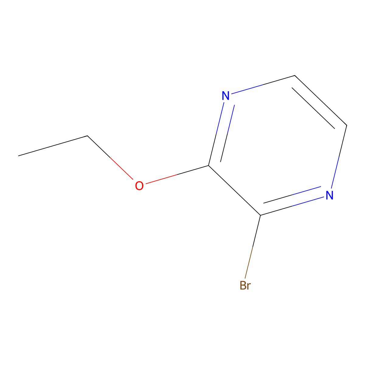 2-Bromo-3-ethoxypyrazine molecular structure, CAS 1259479-55-4