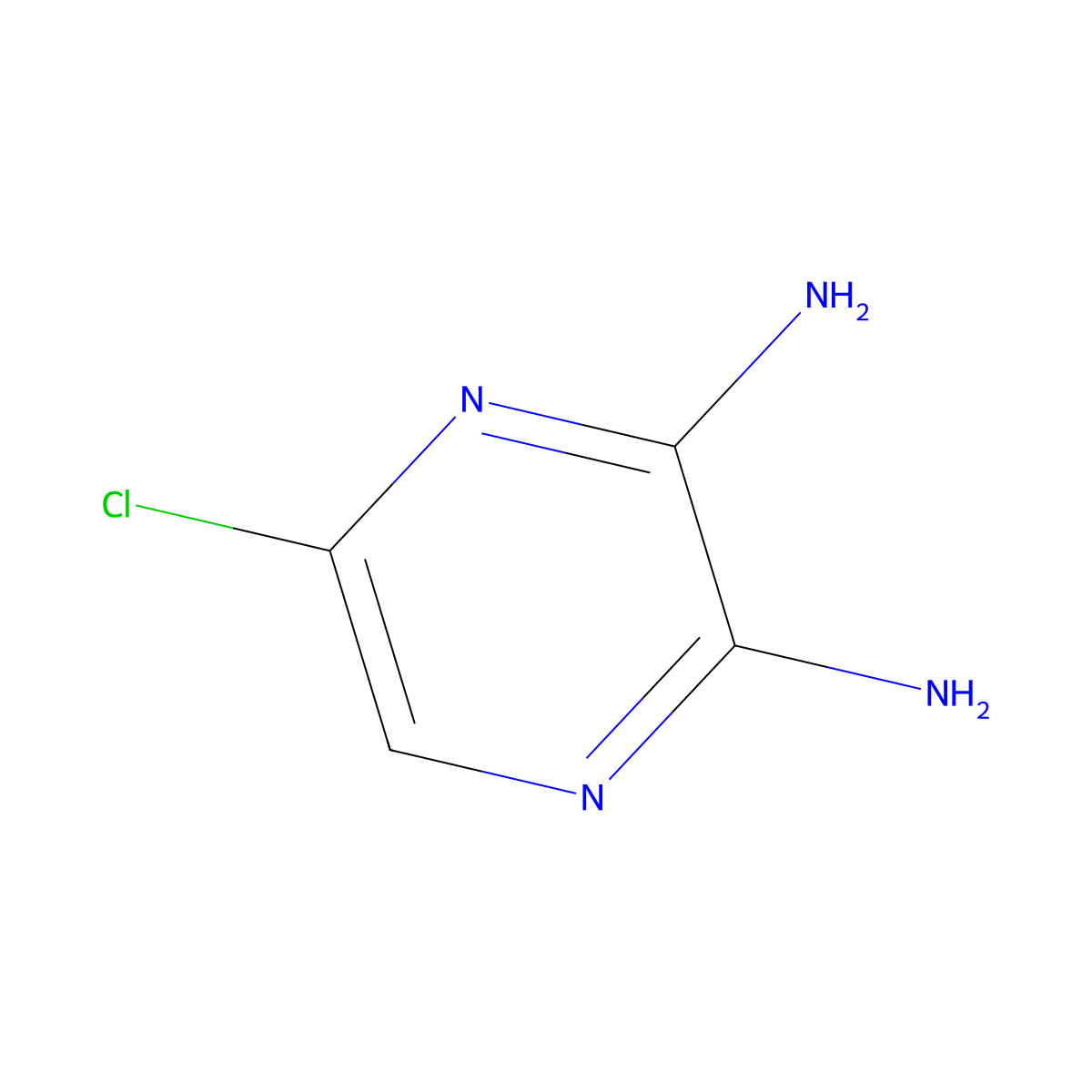 5-Chloropyrazine-2,3-diamine molecular structure, CAS 1259479-81-6
