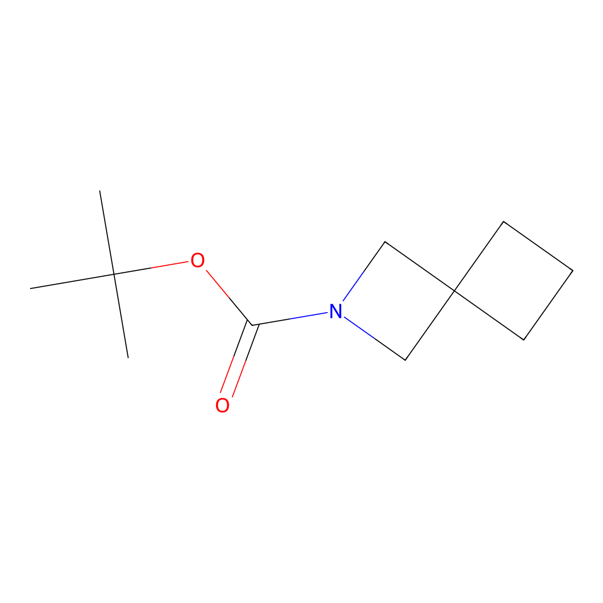 Tert-butyl 2-azaspiro[3.3]heptane-2-carboxylate molecular structure, CAS 1259489-92-3