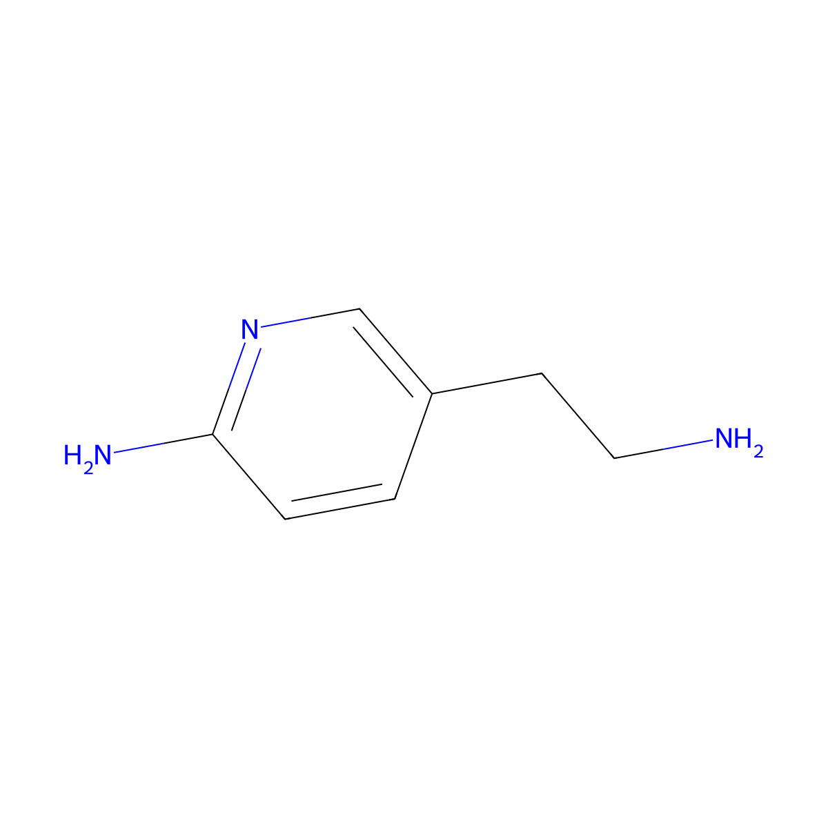 5-(2-Aminoethyl)pyridin-2-amine molecular structure, CAS 1259491-43-4