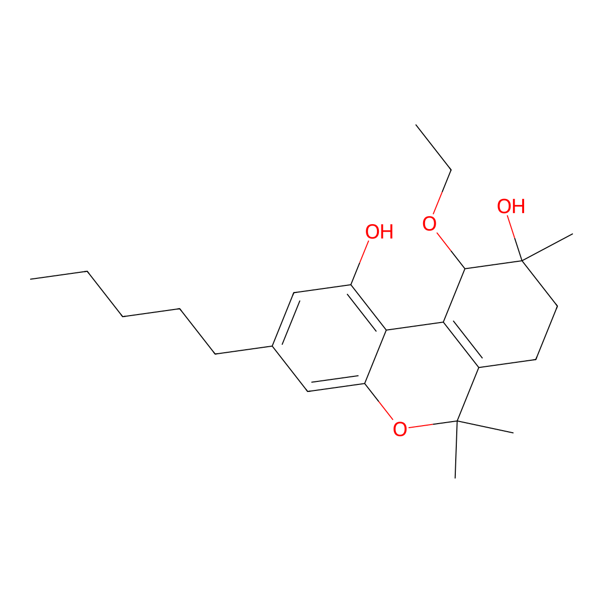 10-O-Ethylcannabitriol molecular structure, CAS 1259515-25-7