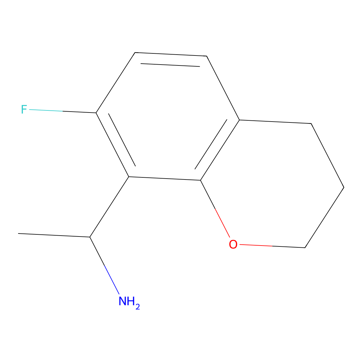 (R)-1-(7-Fluorochroman-8-yl)ethan-1-amine molecular structure, CAS 1259575-73-9
