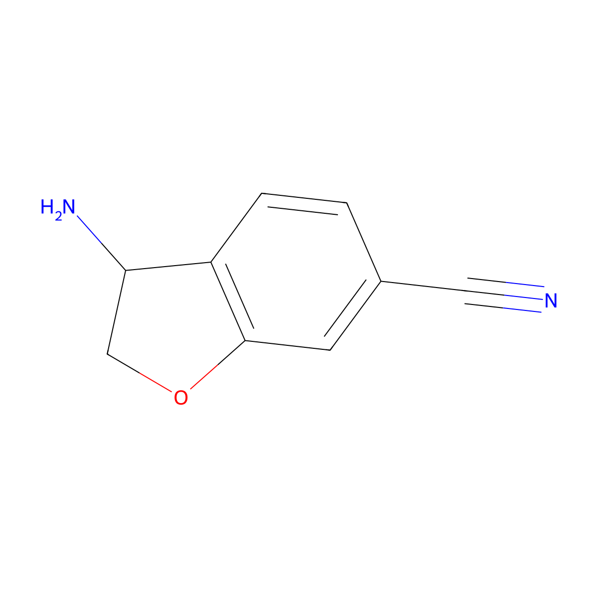 (3R)-3-Amino-2,3-dihydrobenzo[b]furan-6-carbonitrile molecular structure, CAS 1259589-70-2