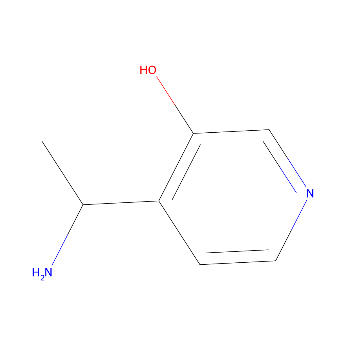 (S)-4-(1-Aminoethyl)pyridin-3-ol molecular structure, CAS 1259611-84-1