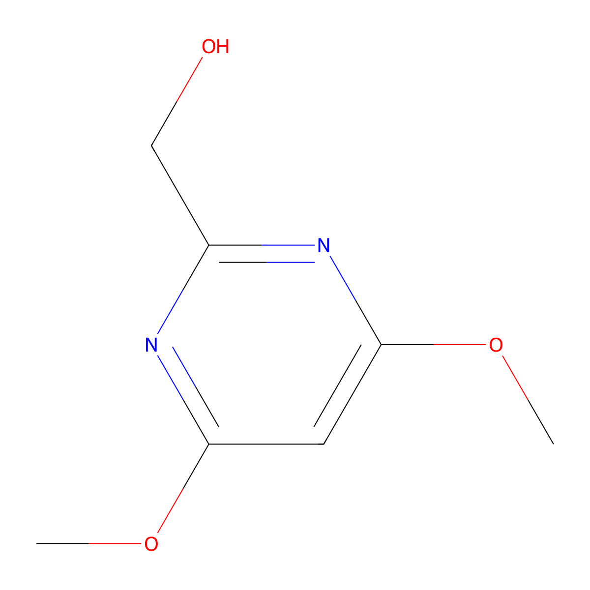 (4,6-Dimethoxypyrimidin-2-yl)methanol molecular structure, CAS 125966-88-3