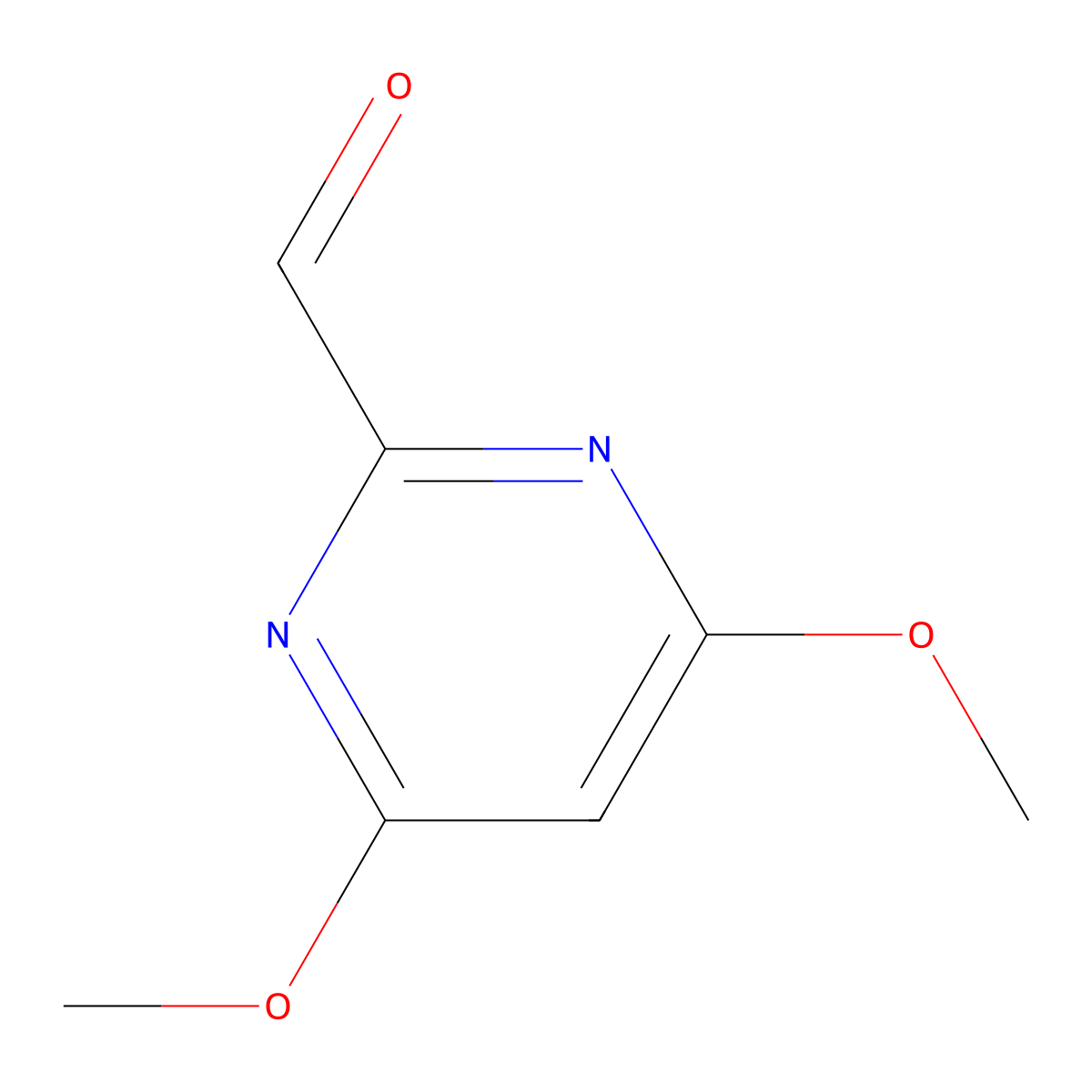 4,6-Dimethoxypyrimidine-2-carbaldehyde molecular structure, CAS 125966-89-4