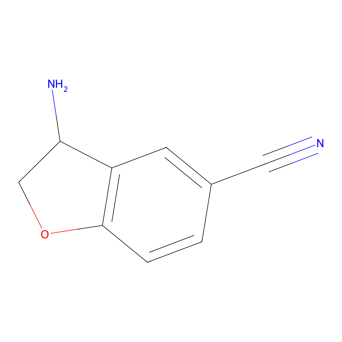 (3R)-3-Amino-2,3-dihydrobenzo[b]furan-5-carbonitrile molecular structure, CAS 1259688-21-5
