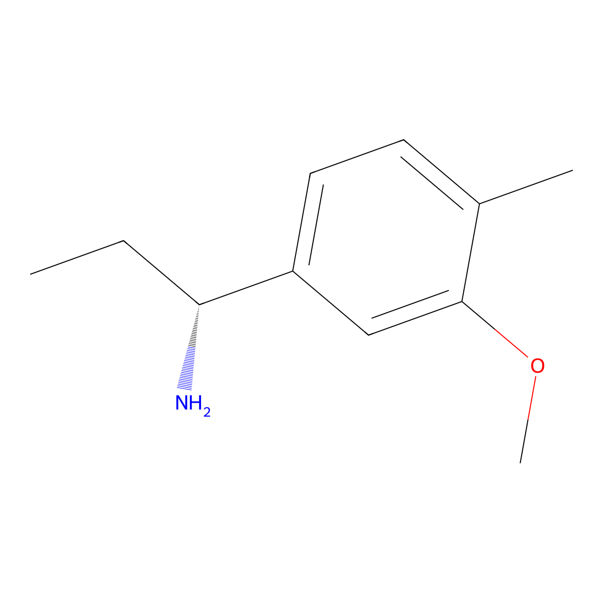 (R)-1-(3-Methoxy-4-methylphenyl)propan-1-amine molecular structure, CAS 1259723-39-1