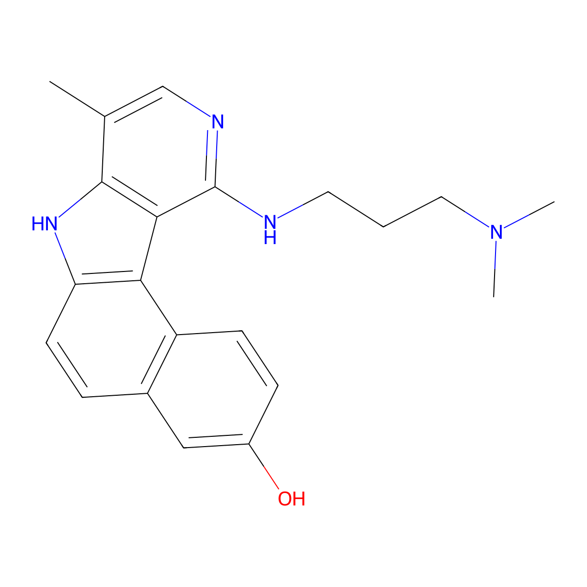 Intoplicine molecular structure, CAS 125974-72-3