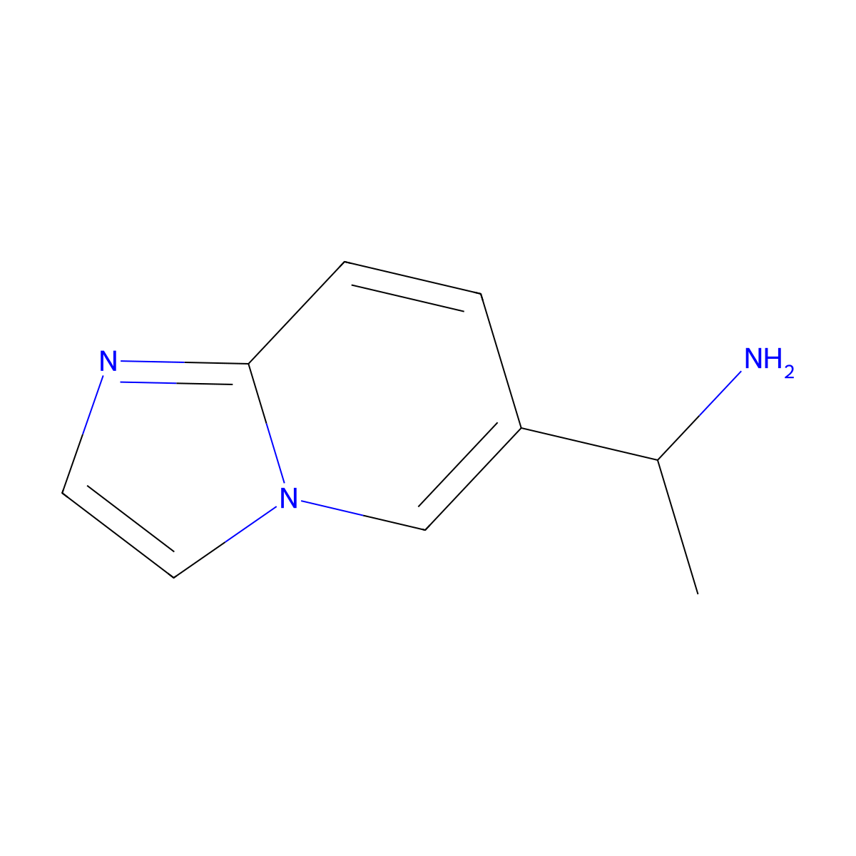 (R)-1-(Imidazo[1,2-a]pyridin-6-yl)ethanamine molecular structure, CAS 1259780-63-6