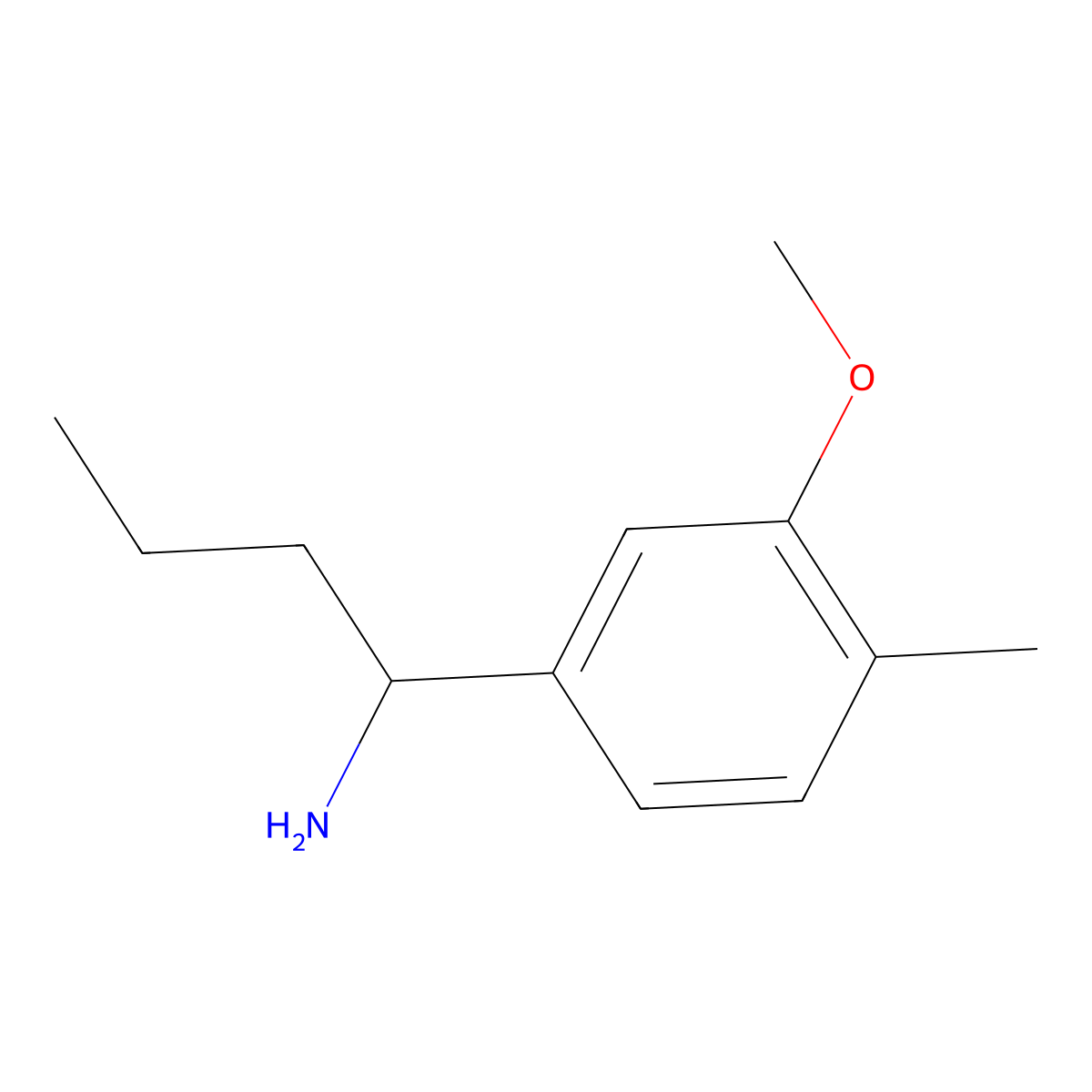 (R)-1-(3-Methoxy-4-methylphenyl)butan-1-amine molecular structure, CAS 1259789-69-9