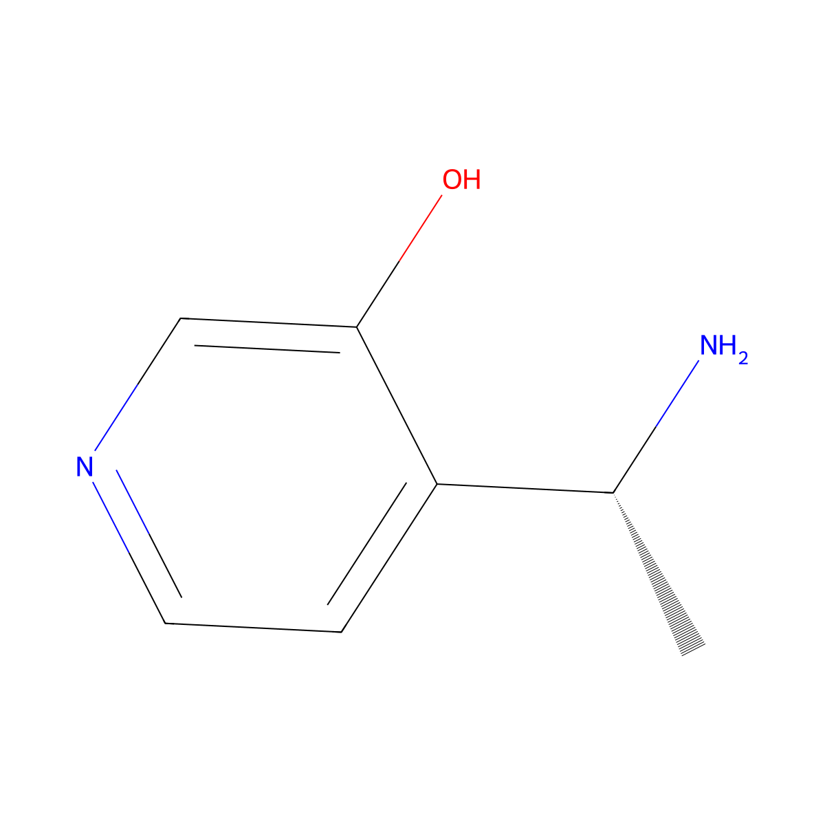 (R)-4-(1-Aminoethyl)pyridin-3-ol molecular structure, CAS 1259837-38-1