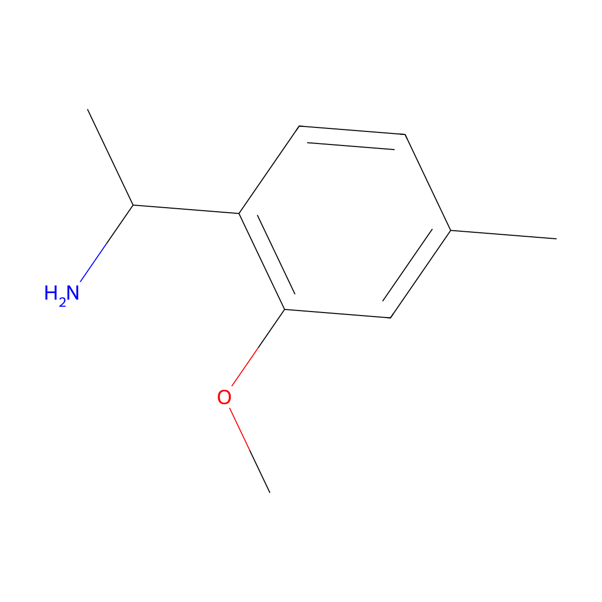 (R)-1-(2-Methoxy-4-methylphenyl)ethan-1-amine molecular structure, CAS 1259858-84-8