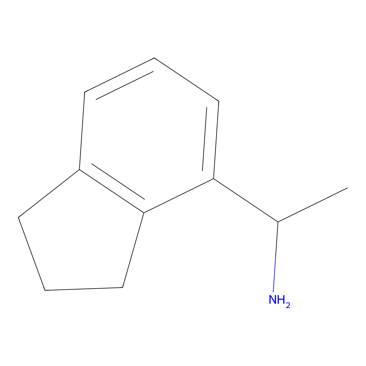 (S)-1-(2,3-Dihydro-1H-inden-4-yl)ethanamine molecular structure, CAS 1259910-50-3