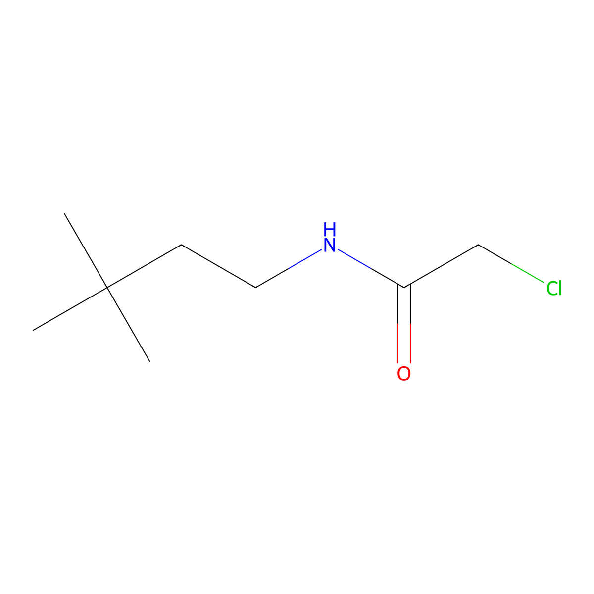 2-chloro-N-(3,3-dimethylbutyl)acetamide molecular structure, CAS 1259915-95-1