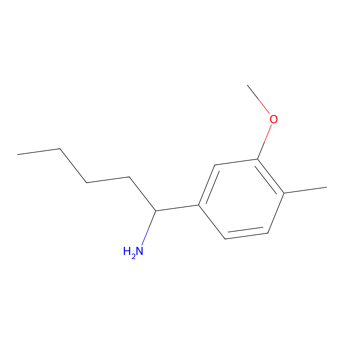 (R)-1-(3-Methoxy-4-methylphenyl)pentan-1-amine molecular structure, CAS 1259916-57-8