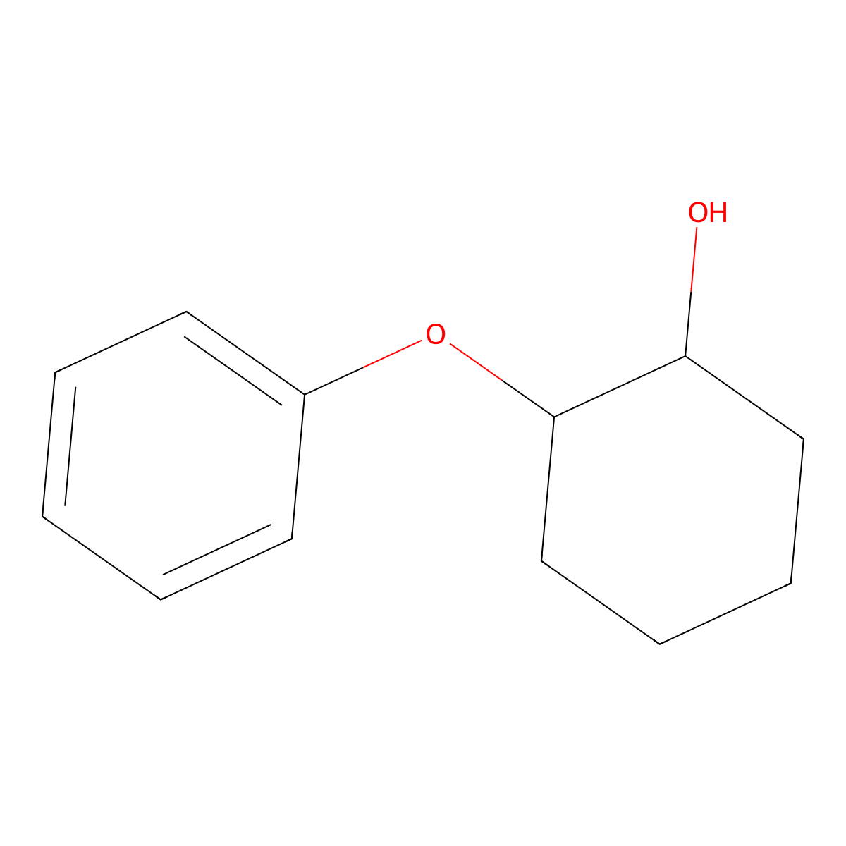 (1S,2S)-2-phenoxycyclohexan-1-ol molecular structure, CAS 125992-55-4