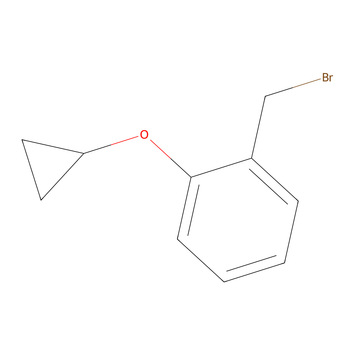 1-(Bromomethyl)-2-cyclopropoxybenzene molecular structure, CAS 1259933-27-1