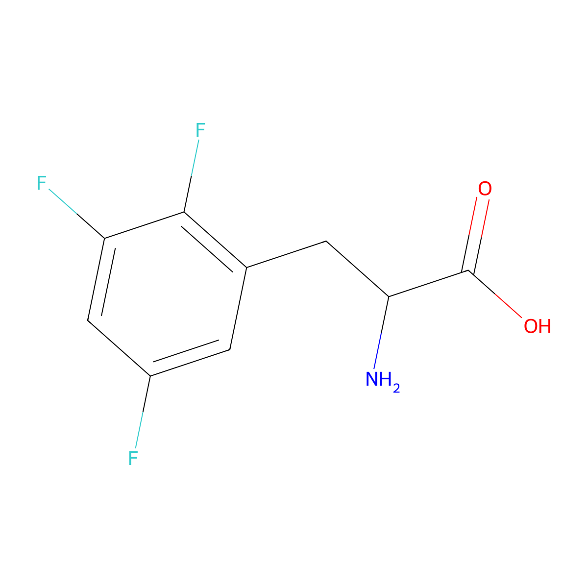 2-amino-3-(2,3,5-trifluorophenyl)propanoic Acid molecular structure, CAS 1259960-60-5