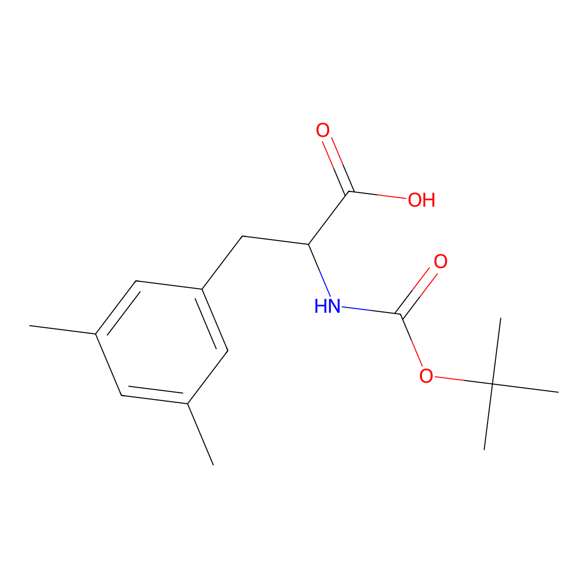 Boc-3,5-Dimethy-L-Phenylalanine molecular structure, CAS 1259963-50-2