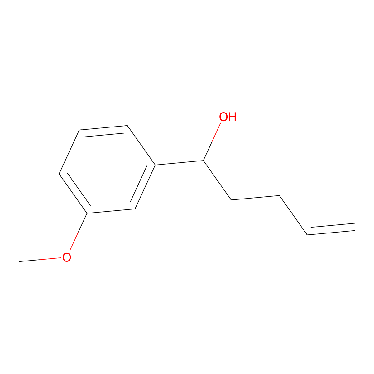 1-(3-Methoxyphenyl)pent-4-en-1-ol molecular structure, CAS 125997-10-6