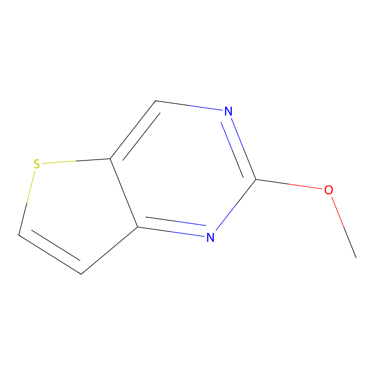 2-Methoxythieno[3,2-D]pyrimidine molecular structure, CAS 1259978-29-4