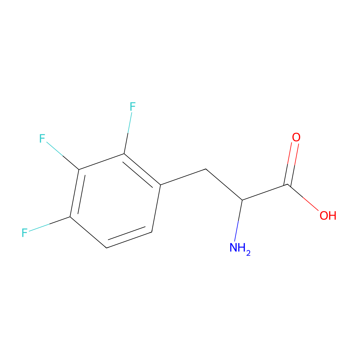 2,3,4-Trifluoro-DL-phenylalanine molecular structure, CAS 1259978-34-1