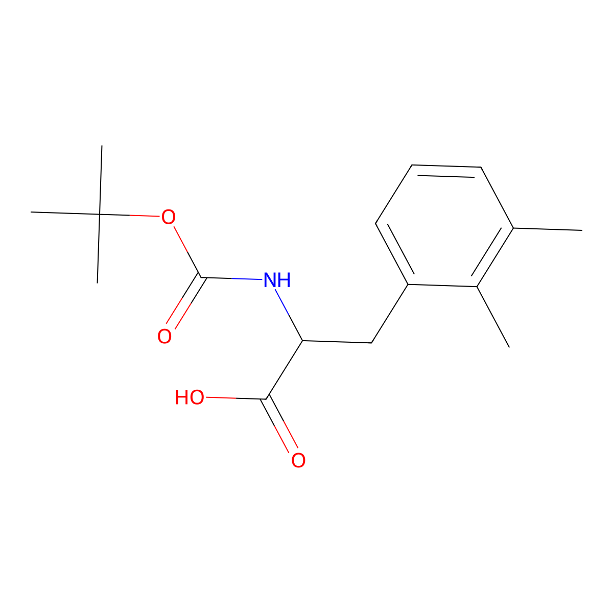 2-((tert-Butoxycarbonyl)amino)-3-(2,3-dimethylphenyl)propanoic acid molecular structure, CAS 1259979-17-3