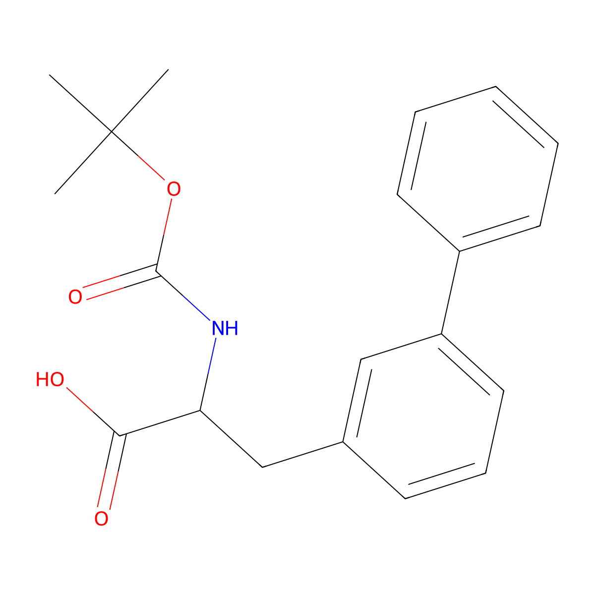 3-(Biphenyl-3-yl)-2-(Boc-amino)propanoic acid molecular structure, CAS 1259986-44-1