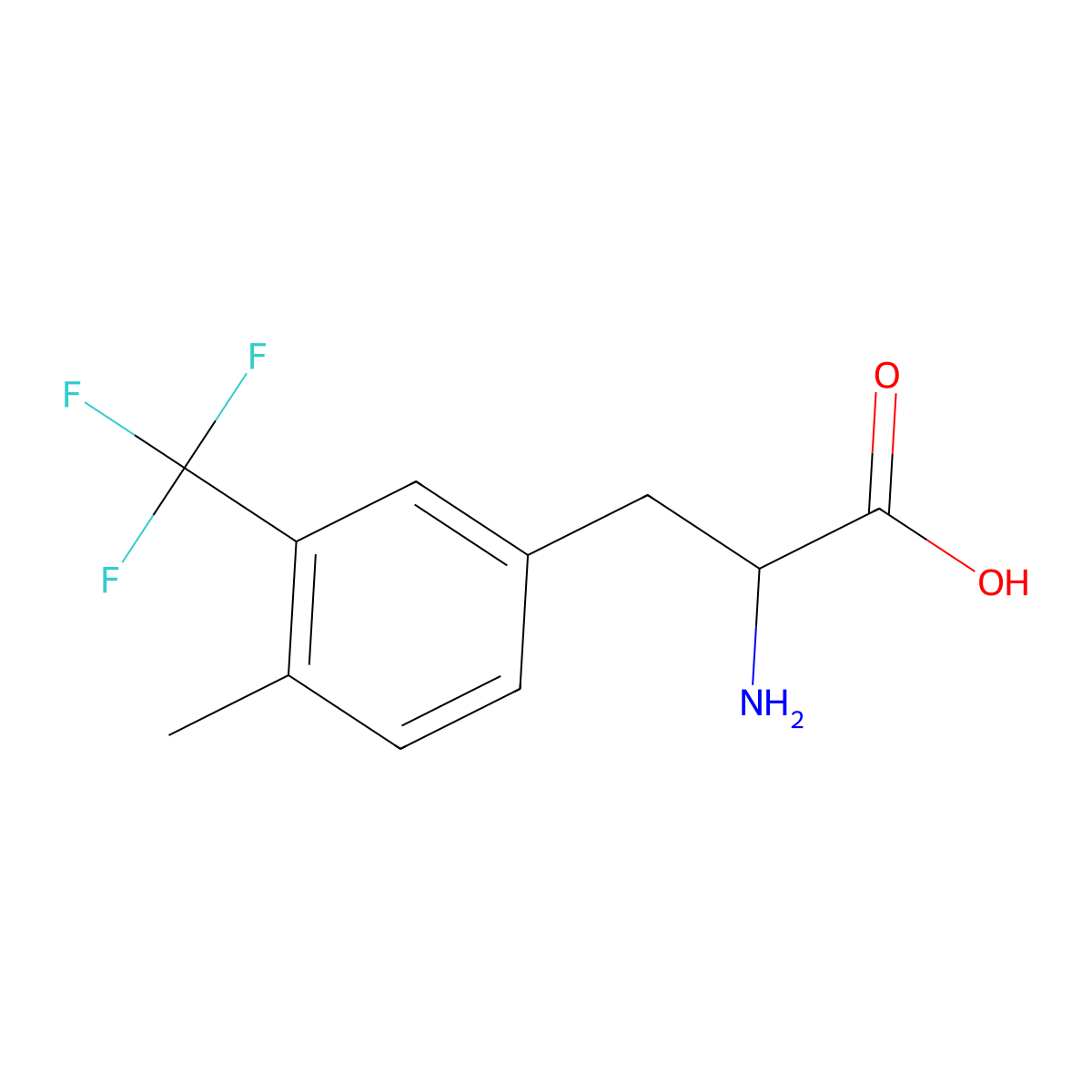 4-Methyl-3-(trifluoromethyl)-DL-phenylalanine molecular structure, CAS 1259992-37-4