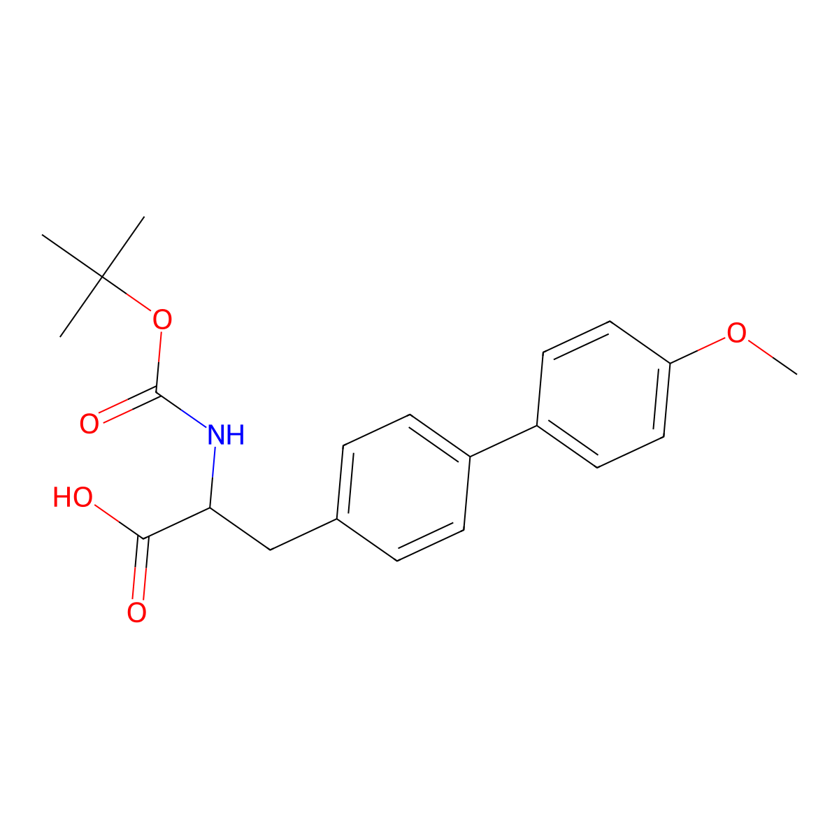 Boc-4-(4-methoxyphenyl)-DL-phenylalanine molecular structure, CAS 1259999-44-4