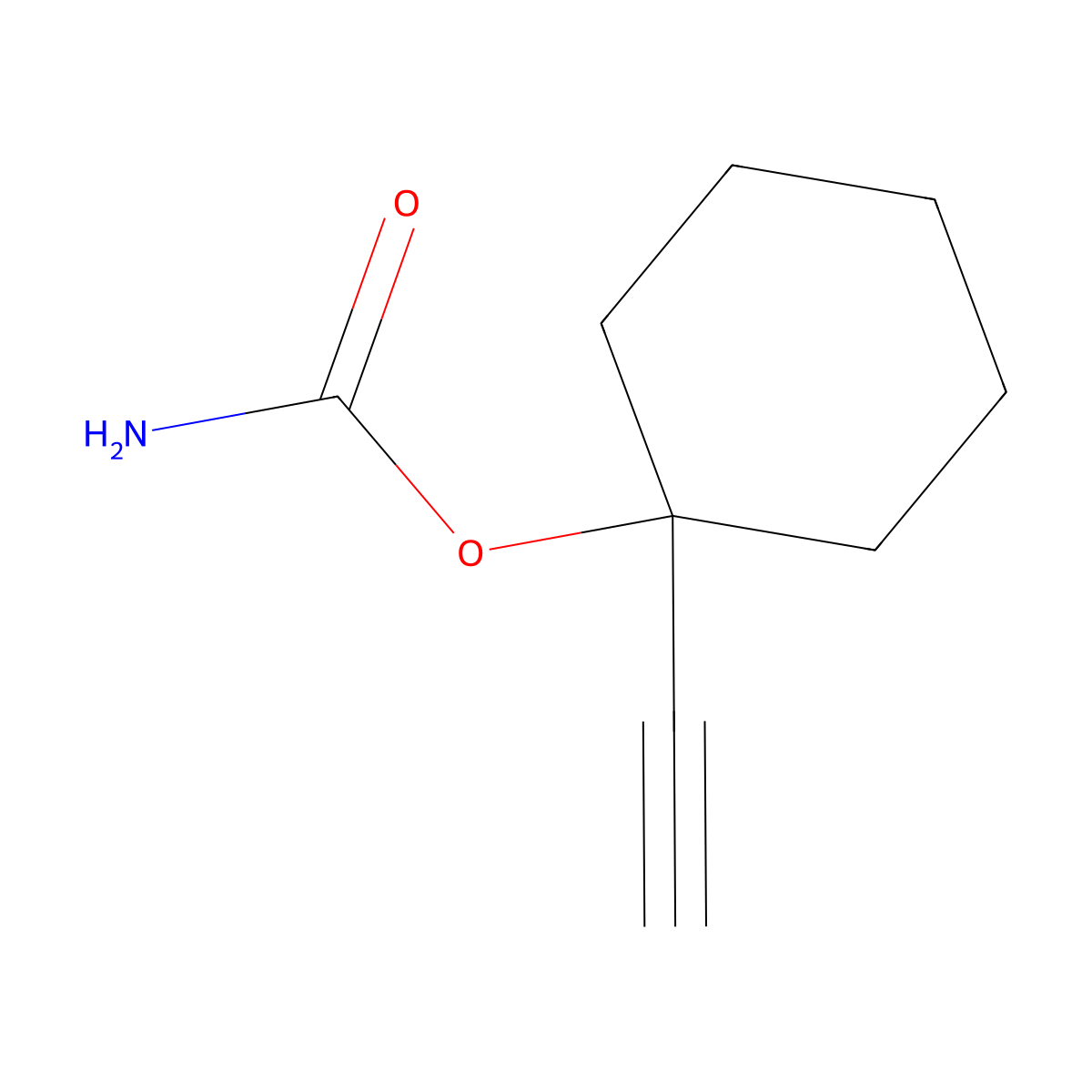 Ethinamate molecular structure, CAS 126-52-3