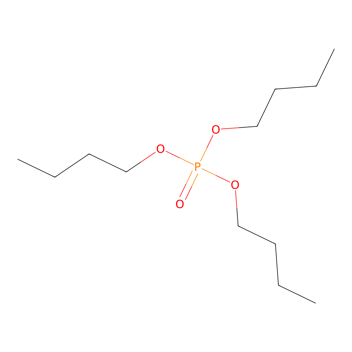 Tributyl Phosphate molecular structure, CAS 126-73-8