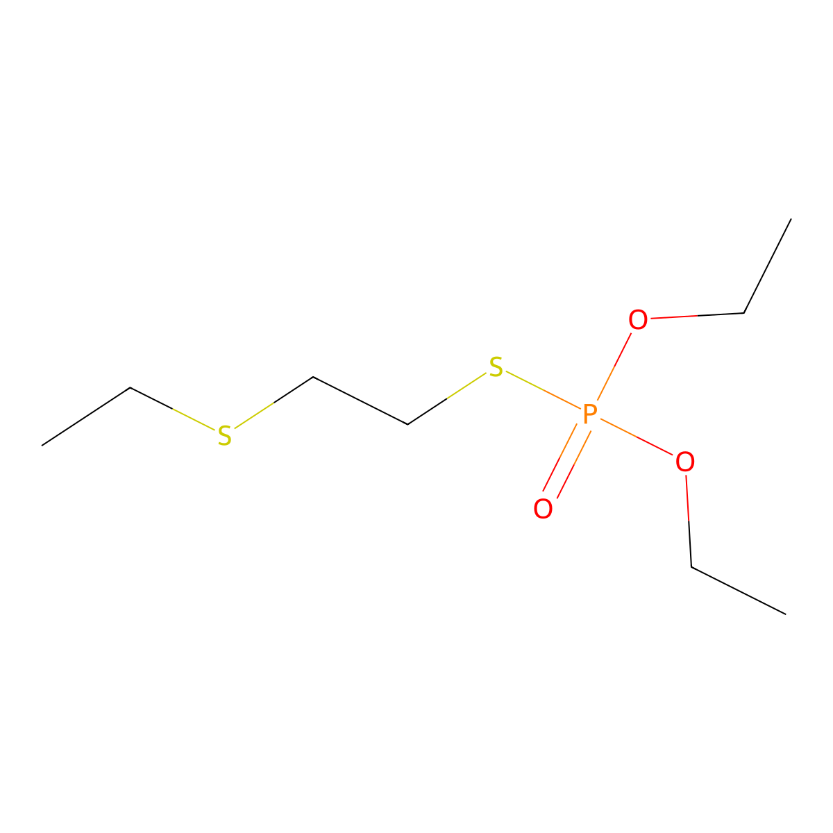 Demeton-S molecular structure, CAS 126-75-0