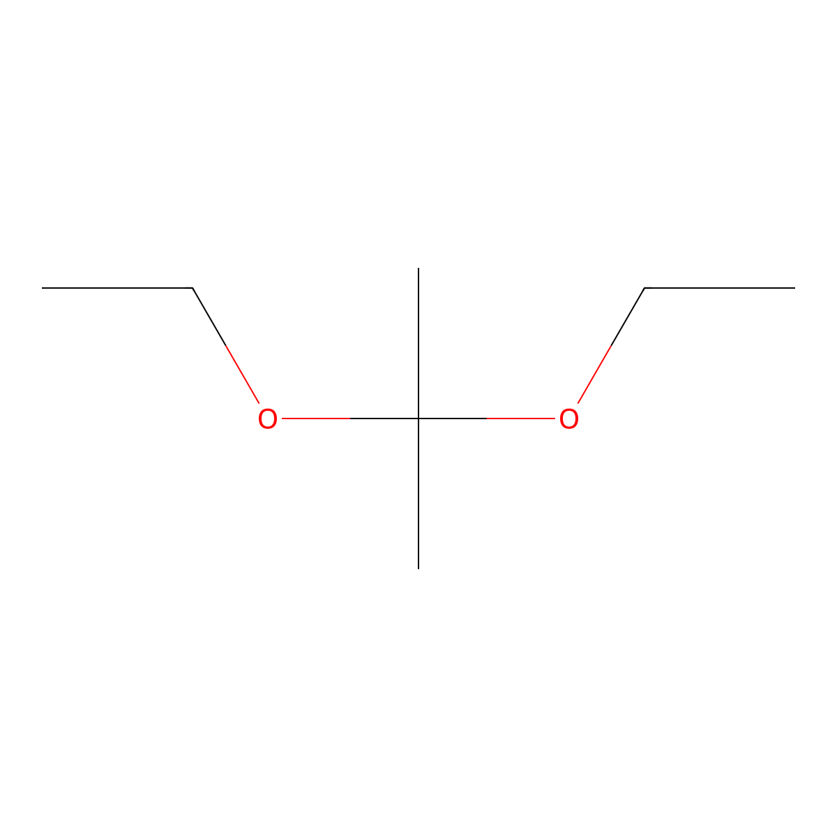 2,2-Diethoxypropane molecular structure, CAS 126-84-1