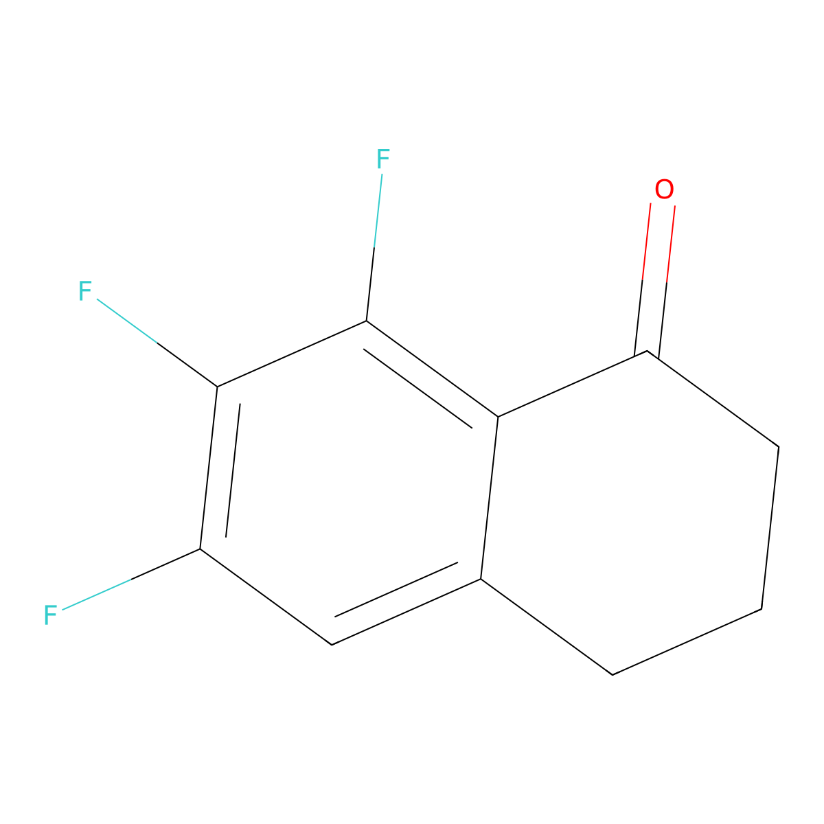 6,7,8-Trifluoro-3,4-dihydronaphthalen-1(2H)-one molecular structure, CAS 1260010-35-2